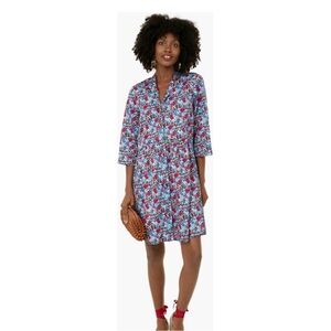 Tuckernuck NWT Royal Shirt Dress, Queens Garden Floral Womens Size XS